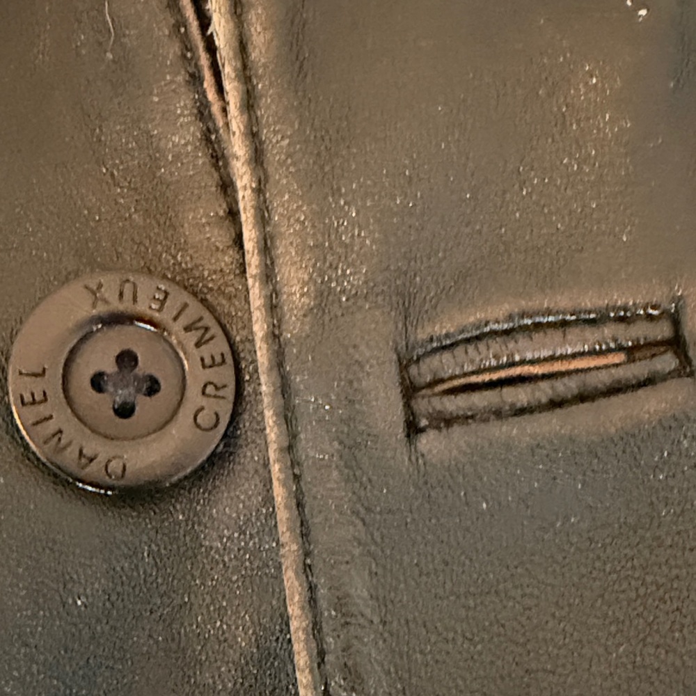 Daniel Cremieux Dark Brown Leather Field Jacket 100% Genuine Lambskin. - Picture 4 of 10